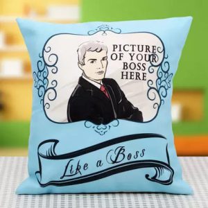 Personalised boss cushion