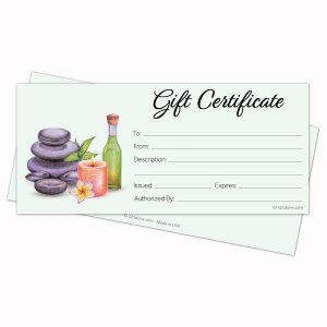 Spa Gift Certificate