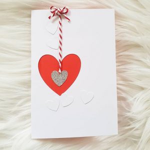 Greeting card for valentines day