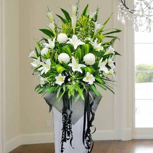 lilies flower stand