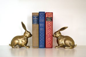 Bunny Bookends or Vases