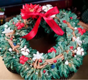 Christmas Wreath Cupcake Set