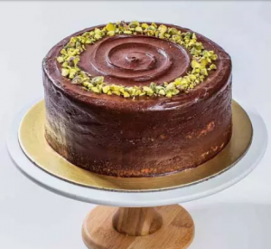 Dark Chocolate Pistachio Cake