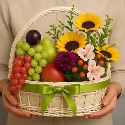 fruit baskets image for mid-autumn festival
