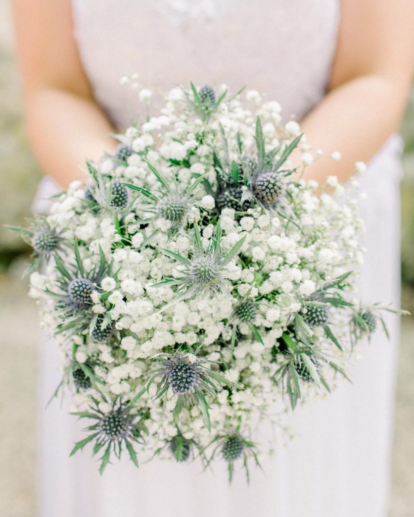 Aries' bridal bouquet