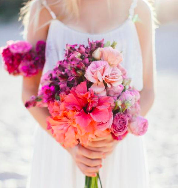 Cancer bridal bouquet