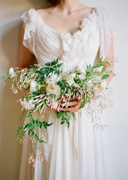 Pisces bridal bouquet
