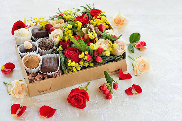 Chocolate and Flowers Combo