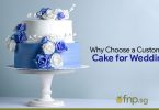 blue cake for wedding image