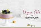 vegan vs normal cake image