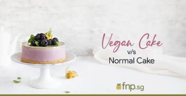 vegan vs normal cake image