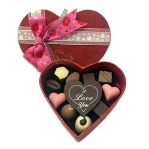 Heart Shaped Chocolate box image