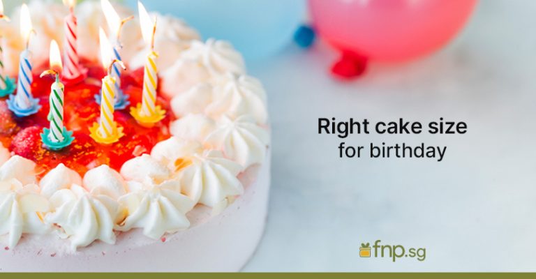 Choose the Right Cake Size for the Perfect Birthday Celebration - FNP SG