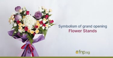 symbolism of grand opening flower stands