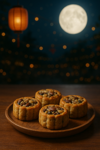 Mooncake on the table festive image