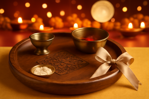 Pooja thali for karwa chauth