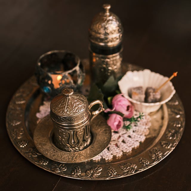 Handmade Brass Puja Thali image