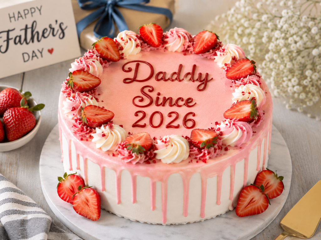 Daddy Since 2026 Father's Day Cake Messages
