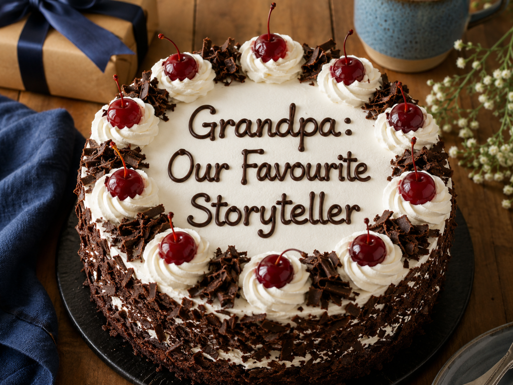 Grandpa: Our Favourite Storyteller Father's Day Cake Messages